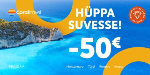 HÜPPA SUVESSE – puhkus 50 € soodsamalt!